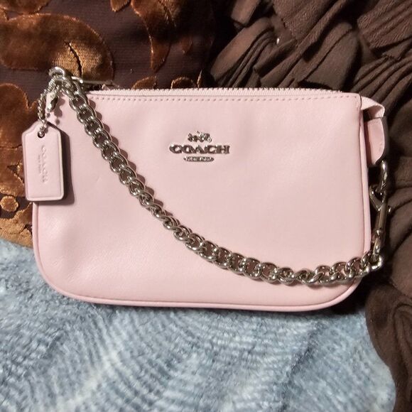 Coach Nolita 15 Wristlet Purse in Soft Pink Leather - Picture 1 of 5